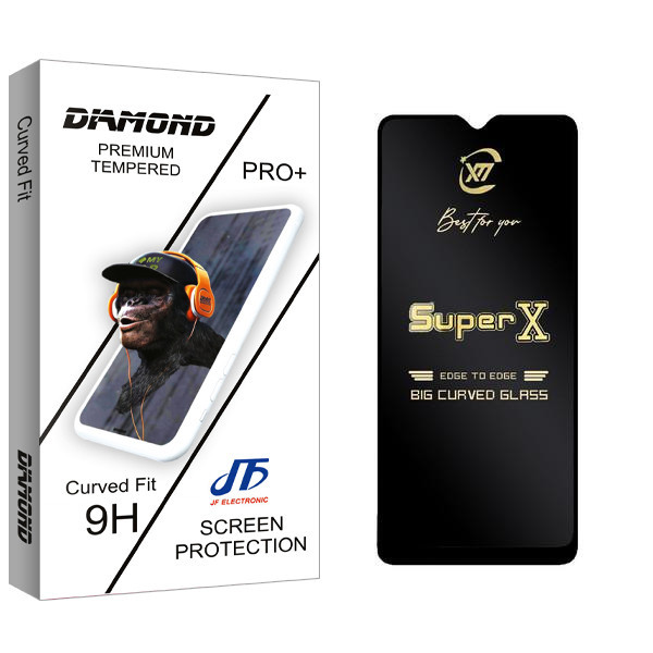 محافظ صفحه نمایش جی اف مدل Diamond SuperX مناسب برای گوشی موبایل سامسونگ Galaxy M10 / M20 / A10