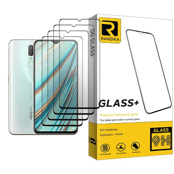 محافظ صفحه نمایش راندیکا مدل Randika Glass MIX004 مناسب برای گوشی موبایل اوپو A9 بسته چهار عددی