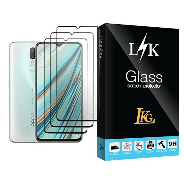 محافظ صفحه نمایش ال کا جی مدل LK Glass MIX003 مناسب برای گوشی موبایل اوپو A9x بسته سه عددی