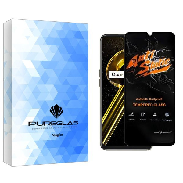 محافظ صفحه نمایش پیور گلس مدل NueGlas Antistatic مناسب برای گوشی موبایل ریلمی 9i 5G