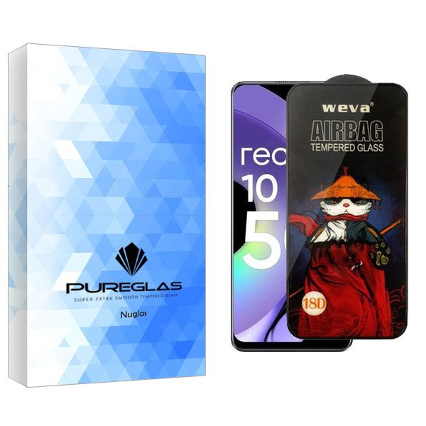 محافظ صفحه نمایش پیور گلس مدل NueGlas Airbag مناسب برای گوشی موبایل ریلمی 10 Pro 5G