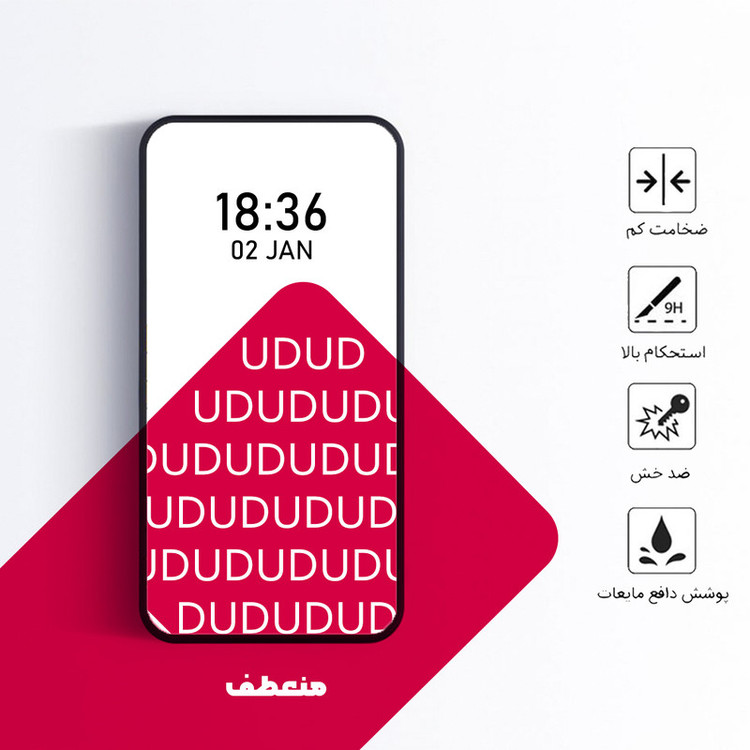 محافظ صفحه نمایش کوکونات مدل UDB SuperD Antistatic مناسب برای گوشی موبایل اوپو A9