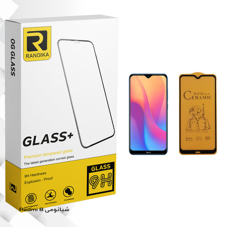 برای محافظ صفحه نمایش سرامیکی راندیکا مدل GLD مناسب گوشی موبایل شیائومی Redmi 8