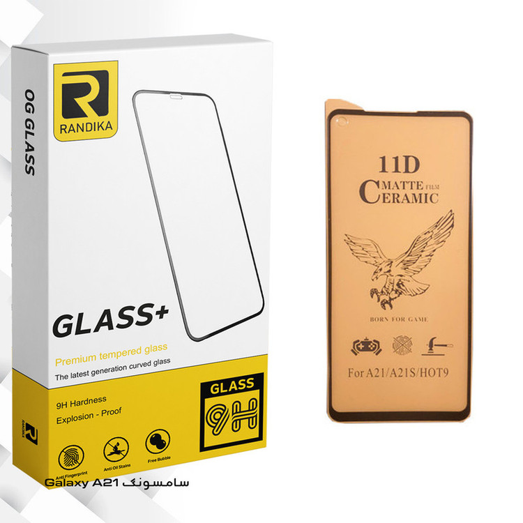 محافظ صفحه نمایش سرامیکی راندیکا مدل GLD مناسب برای گوشی موبایل سامسونگ Galaxy A21