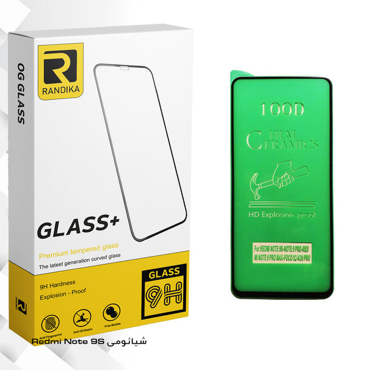 محافظ صفحه نمایش سرامیکی راندیکا مدل GLD مناسب برای گوشی موبایل شیائومی Redmi Note 9