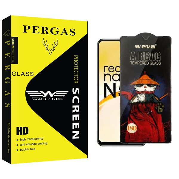محافظ صفحه نمایش وایلی نایس مدل Pergas Airbag مناسب برای گوشی موبایل ریلمی Narzo N53