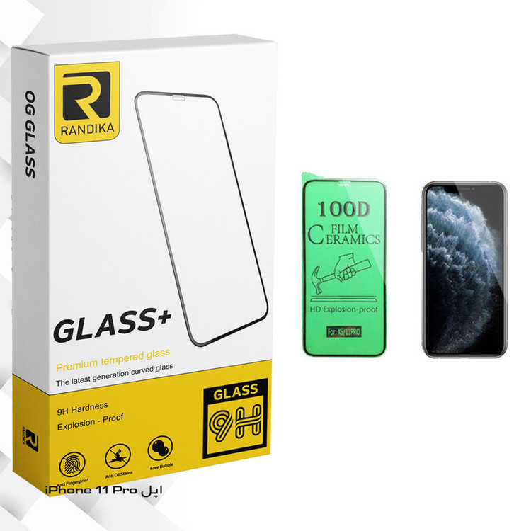 محافظ صفحه نمایش سرامیکی راندیکا مدل GLD مناسب برای گوشی موبایل اپل iPhone 11 Pro