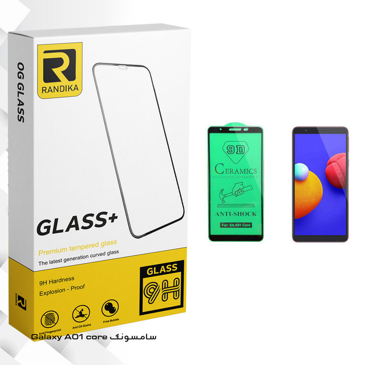محافظ صفحه نمایش سرامیکی راندیکا مدل GLD مناسب برای گوشی موبایل سامسونگ Galaxy A01 core