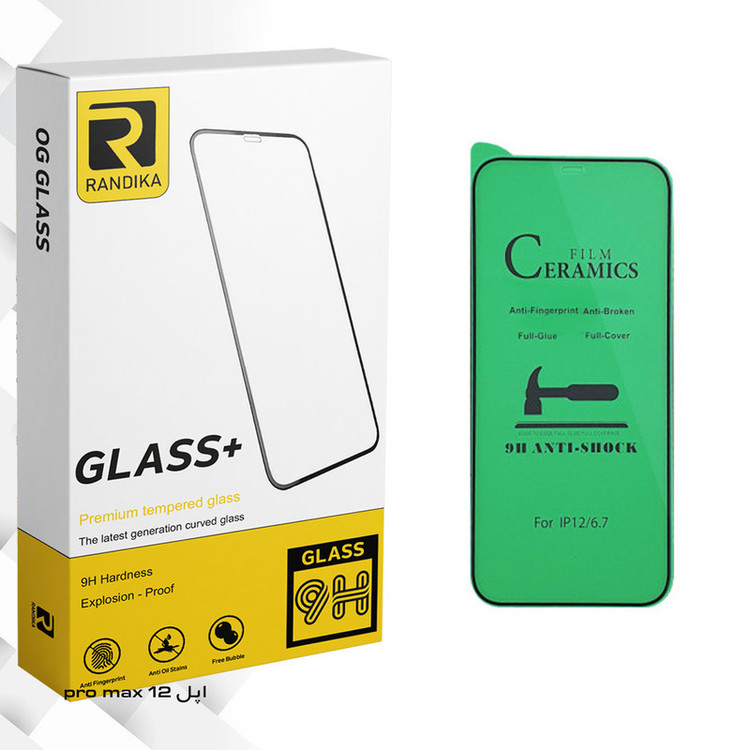 محافظ صفحه نمایش سرامیکی راندیکا مدل GLD مناسب برای گوشی موبایل اپل iPhone 12 pro max