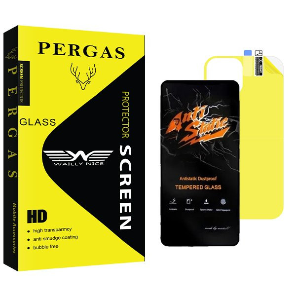 محافظ صفحه نمایش وایلی نایس مدل Pergas Antistatic مناسب برای گوشی موبایل اپل iPhone 12  به همراه محافظ پشت گوشی