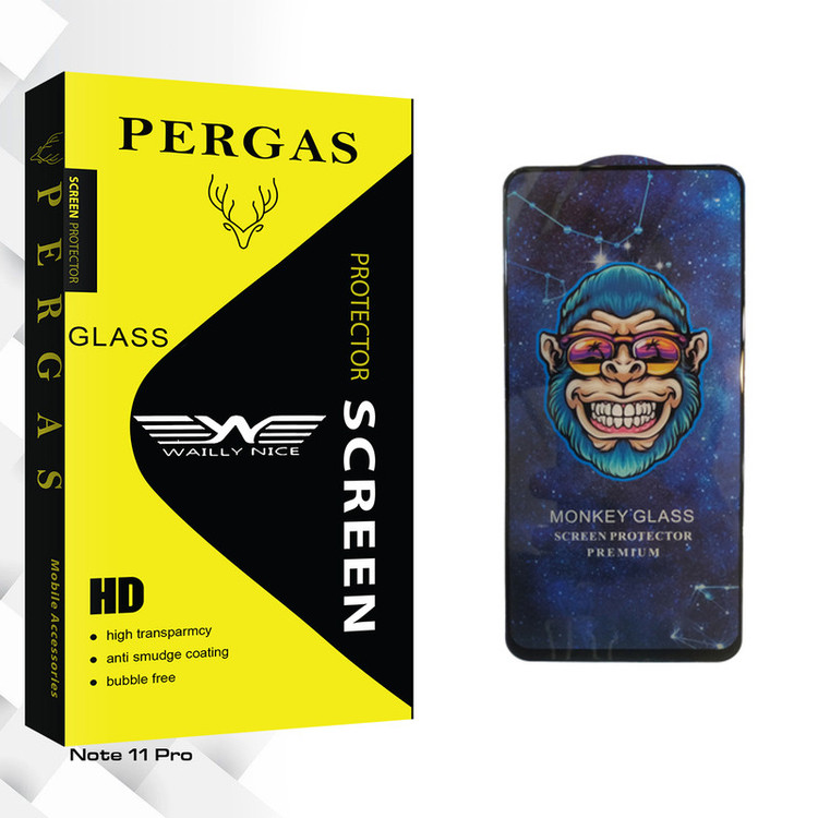 محافظ صفحه نمایش وایلی نایس مدل Pergas GlassMonkey مناسب برای گوشی موبایل شیائومی Note 11 Pro