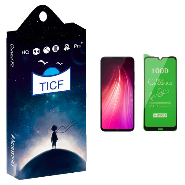 محافظ صفحه نمایش سرامیکی تی ای سی اف مدل +HD مناسب برای گوشی موبایل شیائومی Redmi Note 8T