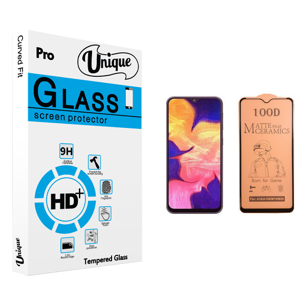 محافظ صفحه نمایش سرامیکی یونیک مدل +Clear مناسب برای گوشی موبایل سامسونگ Galaxy A10