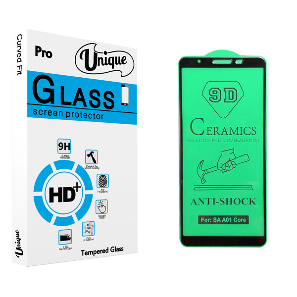 محافظ صفحه نمایش سرامیکی یونیک مدل +Clear مناسب برای گوشی موبایل سامسونگ Galaxy A01 core