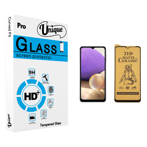 محافظ صفحه نمایش سرامیکی یونیک مدل +Clear مناسب برای گوشی موبایل سامسونگ Galaxy A32