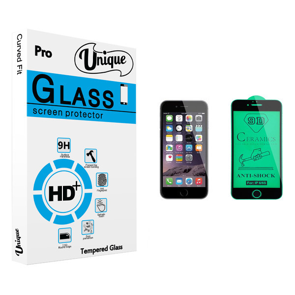 محافظ صفحه نمایش سرامیکی یونیک مدل +Clear مناسب برای گوشی موبایل اپل iPhone 6