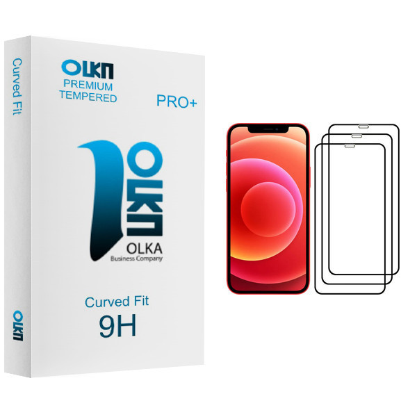 محافظ صفحه نمایش الکا مدل Premium glass مناسب برای گوشی موبایل اپل iPhone 12 Pro بسته سه عددی