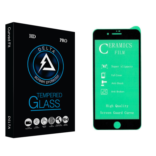محافظ صفحه نمایش سرامیکی دلتا مدل Fit مناسب برای گوشی موبایل اپل Iphone 7 plus / 8 plus