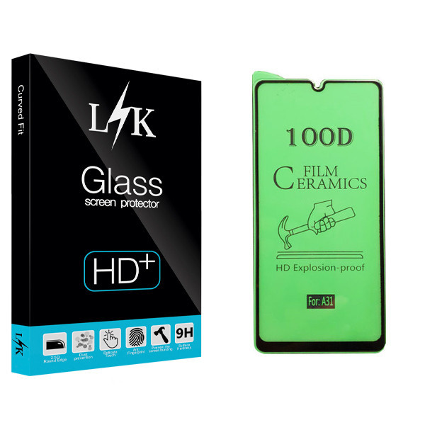 محافظ صفحه نمایش سرامیکی ال کی مدل Hard glass مناسب برای گوشی موبایل سامسونگ Galaxy A31