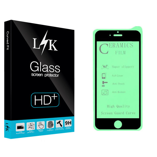 محافظ صفحه نمایش سرامیکی ال کی مدل Hard glass مناسب برای گوشی موبایل اپل Iphone 6s/6