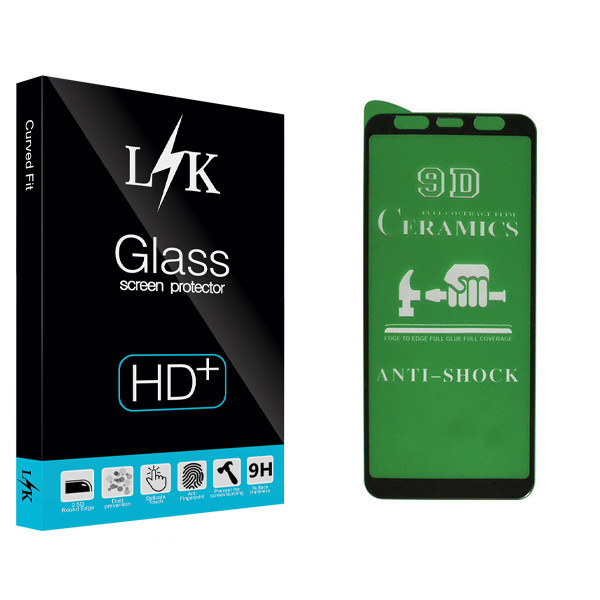 محافظ صفحه نمایش سرامیکی ال کی مدل Hard glass مناسب برای گوشی موبایل سامسونگ Galaxy J4 Plus