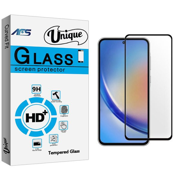 محافظ صفحه نمایش شیشه ای ای اف اس مدل Unique مناسب برای گوشی موبایل سامسونگ Galaxy A55