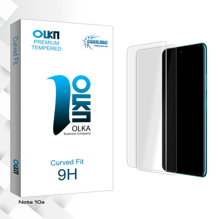 محافظ صفحه نمایش شیشه ای کولینگ مدل Olka Glass MIX2 مناسب برای گوشی موبایل شیائومی Note 10s بسته دو عددی