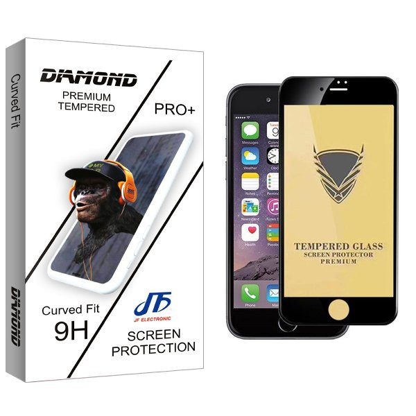محافظ صفحه نمایش جی اف مدل Diamond OG مناسب برای گوشی موبایل اپل iPhone 6s