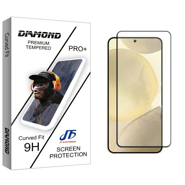 محافظ صفحه نمایش شیشه ای جی اف مدل Diamond FullGlue مناسب برای گوشی موبایل سامسونگ Galaxy S24 Plus