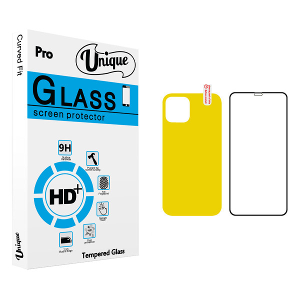 محافظ صفحه نمایش یونیک مدل ULTRA مناسب برای گوشی موبایل اپل iPhone 12 mini به همراه محافظ پشت گوشی
