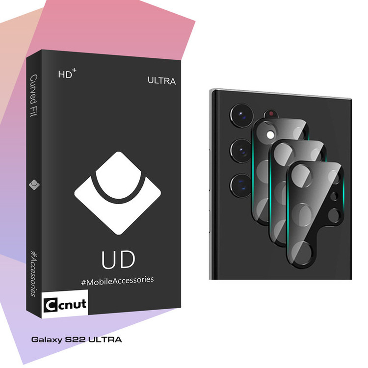 محافظ لنز دوربین کوکونات مدل UDB Ultra SFLL مناسب برای گوشی موبایل سامسونگ Galaxy S22 ULTRA بسته سه عددی