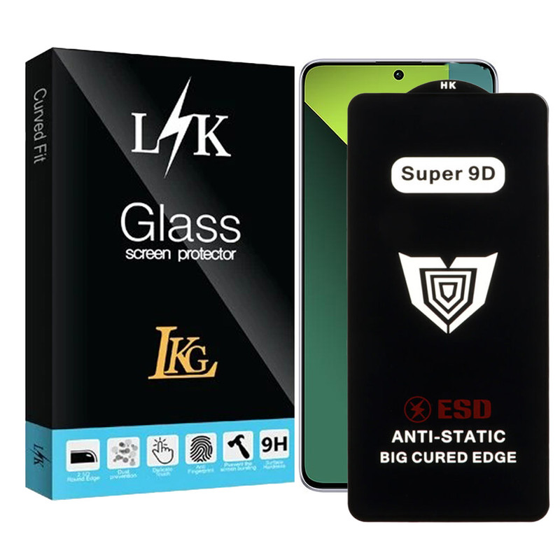 محافظ صفحه نمایش ال کا جی مدل Super 9D مناسب برای گوشی موبایل شیائومی Redmi Note 13 Pro 4G