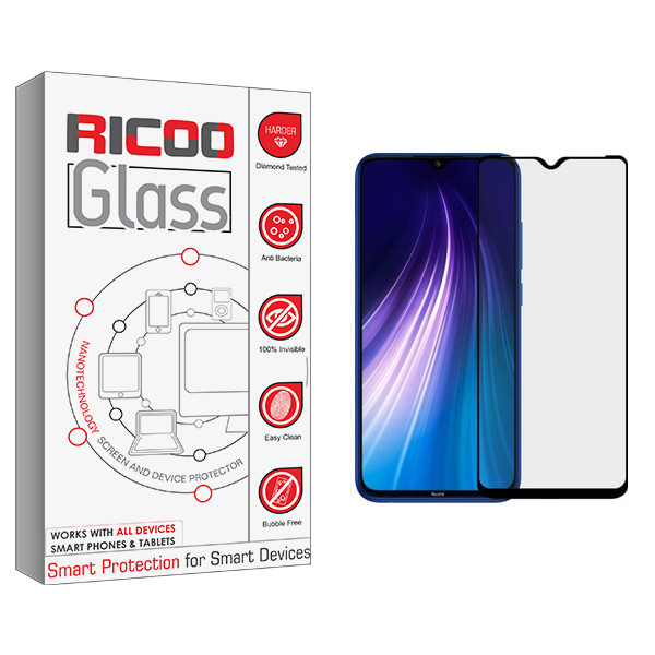 محافظ صفحه نمایش سرامیکی ریکوو مدل +HD مناسب برای گوشی موبایل شیائومی REDMI NOTE8