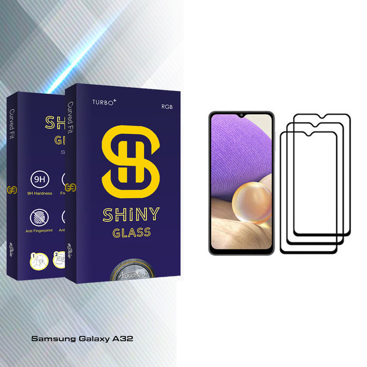 محافظ صفحه نمایش آتوچبو مدل Shiny Glass مناسب برای گوشی موبایل سامسونگ Galaxy A32 بسته سه عددی