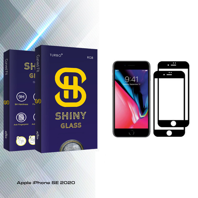 محافظ صفحه نمایش آتوچبو مدل Shiny Glass مناسب برای گوشی موبایل اپل iPhone SE 2020 بسته دو عددی