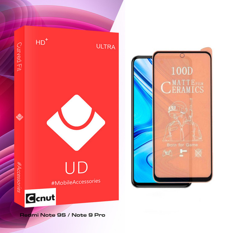 محافظ صفحه نمایش سرامیکی کوکونات مدل UD Glass مناسب گوشی موبایل شیائومی Redmi Note 9S / Note 9 Pro