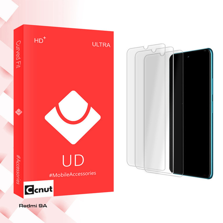 محافظ صفحه نمایش شیشه ای کوکونات مدل UD Ultra MIX3 مناسب برای گوشی موبایل شیائومی Redmi 9A بسته سه عددی