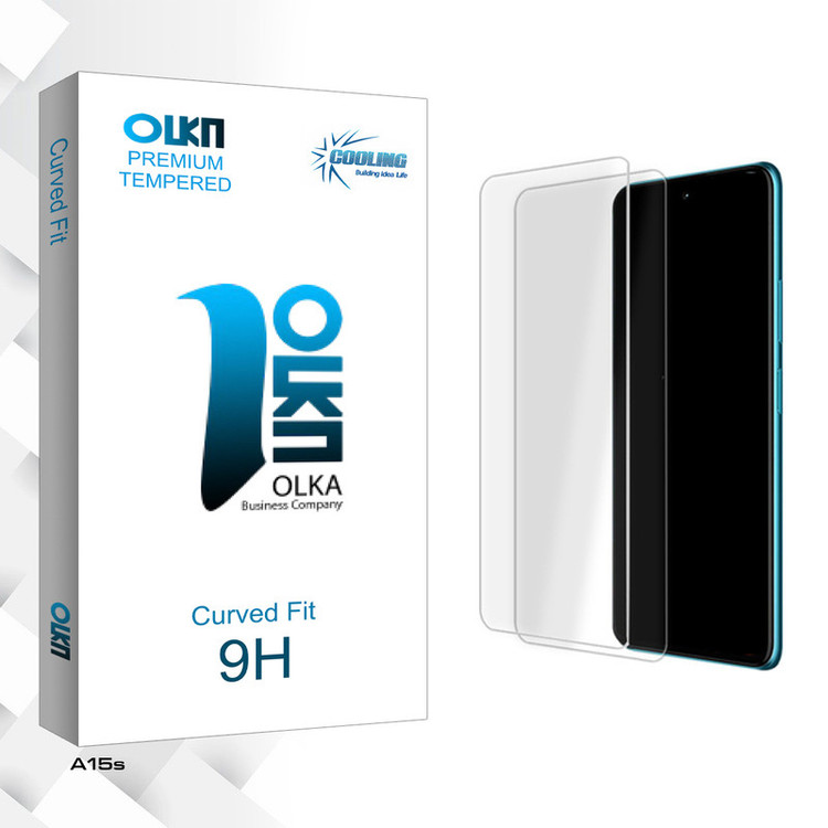 محافظ صفحه نمایش شیشه ای کولینگ مدل Olka Glass مناسب برای گوشی موبایل اوپو A15s بسته دو عددی