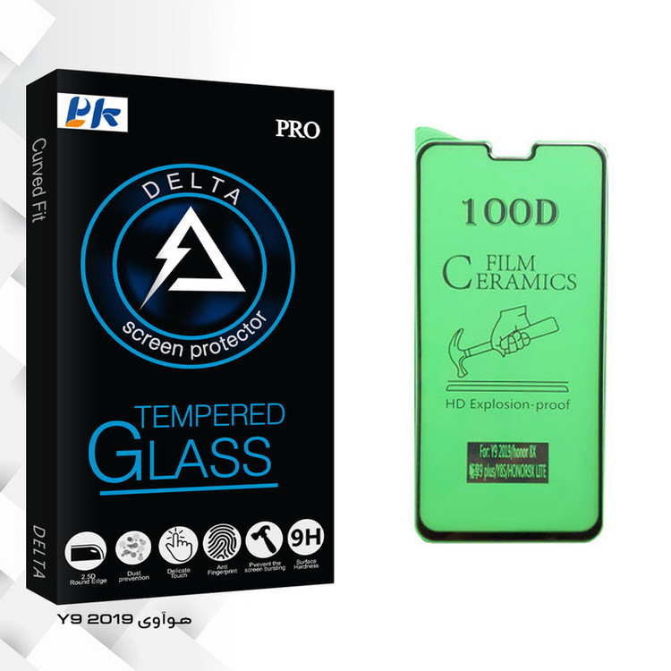 محافظ صفحه نمایش سرامیکی پی کی مدل Delta Glass مناسب برای گوشی موبایل هوآوی Y9 2019