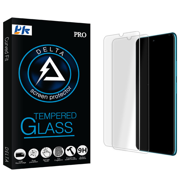 محافظ صفحه نمایش پی کی مدل Delta Glass MIX01 مناسب برای گوشی موبایل شیائومی Redmi Note 10 Lite بسته دو عددی