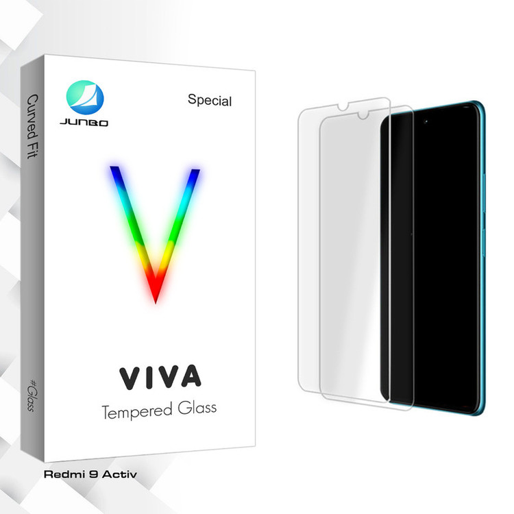 محافظ صفحه نمایش جانبو مدل Viva Glass MIX01 مناسب برای گوشی موبایل شیائومی Redmi 9 Activ بسته دو عددی