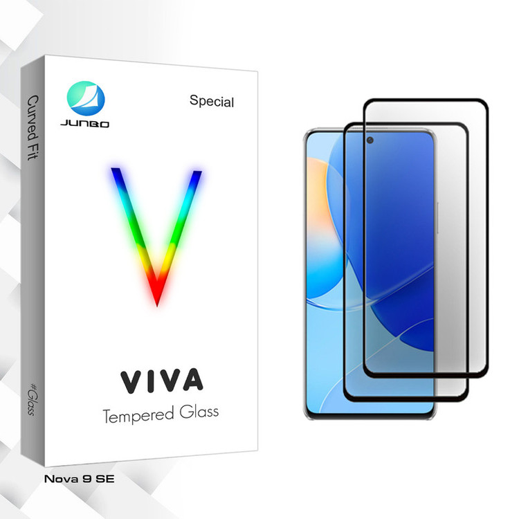 محافظ صفحه نمایش سرامیکی جانبو مدل Viva Glass MIX2106 مناسب برای گوشی موبایل هوآوی Nova 9 SE بسته دو عددی