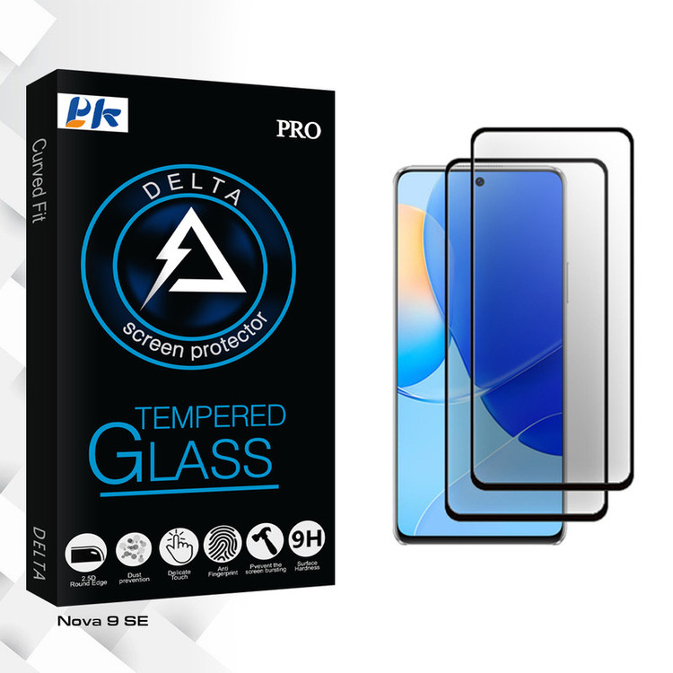 محافظ صفحه نمایش سرامیکی پی کی مدل Delta Glass MIX2106 مناسب برای گوشی موبایل هوآوی Nova 9 SE بسته دو عددی