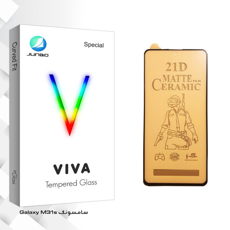 محافظ صفحه نمایش سرامیکی جانبو مدل Viva Glass مناسب برای گوشی موبایل سامسونگ Galaxy M31s