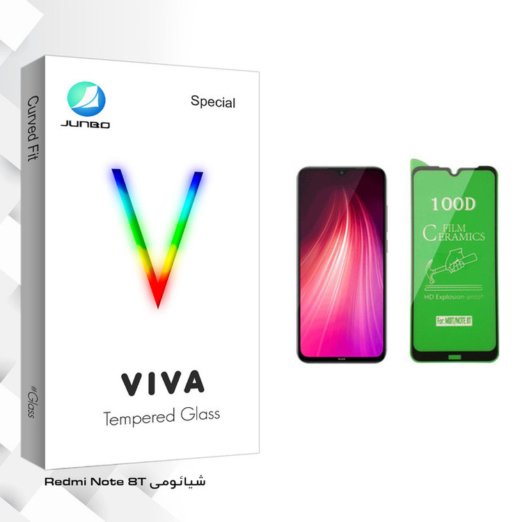 محافظ صفحه نمایش سرامیکی جانبو مدل Viva Glass مناسب برای گوشی موبایل شیائومی Redmi Note 8T