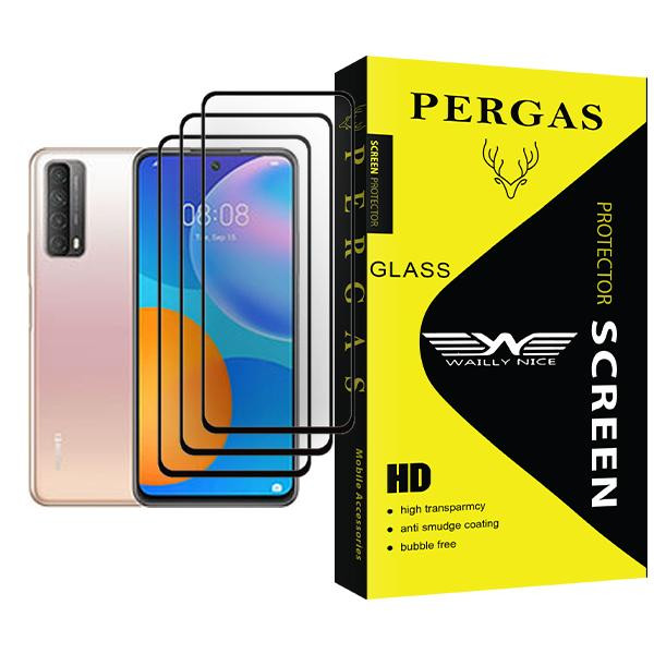 محافظ صفحه نمایش وایلی نایس مدل Pergas Glass MIX003 مناسب برای گوشی موبایل هوآوی P smart 2021 بسته سه عددی
