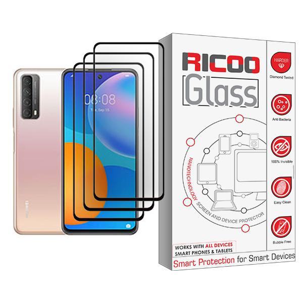محافظ صفحه نمایش ریکو مدل Glass MIX003 مناسب برای گوشی موبایل هوآوی Y7a بسته سه عددی