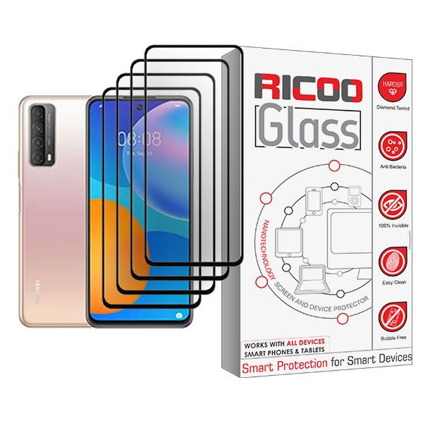 محافظ صفحه نمایش ریکو مدل Glass MIX004 مناسب برای گوشی موبایل هوآوی Y7a بسته چهار عددی
