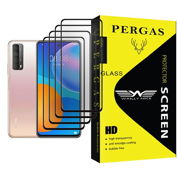 محافظ صفحه نمایش وایلی نایس مدل Pergas Glass MIX004 مناسب برای گوشی موبایل هوآوی Y7a بسته چهار عددی