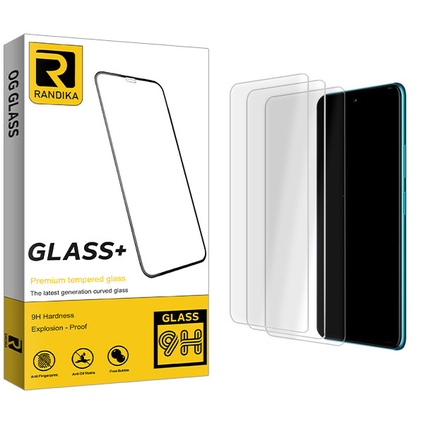 محافظ صفحه نمایش شیشه ای راندیکا مدل Randika Glass MIX مناسب برای گوشی موبایل سامسونگ Galaxy A71 5G / A72 5G / A73 5G بسته سه عددی